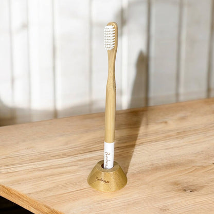Bamboo Toothbrush Stand